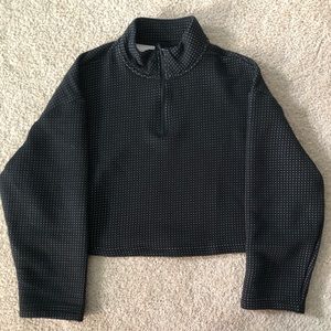 NIKE cropped half zip